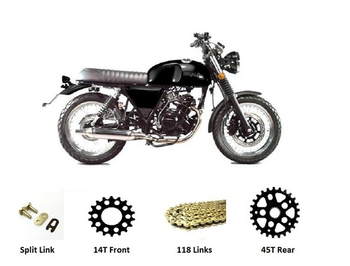 Chain sprocket set gold - &,
