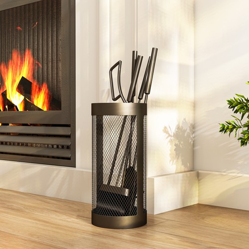 Fireplace tools set with mesh - tools,