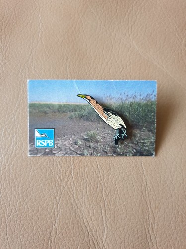 Rspb bittern enamel pin badge - rspb,