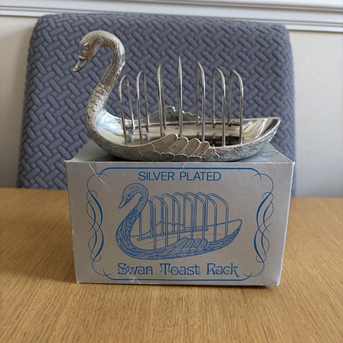 Silver plated swan - silver,