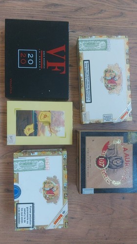 Cigar boxes selection empty - cigar, boxes,