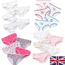 Girls 5 Pack Briefs Pants