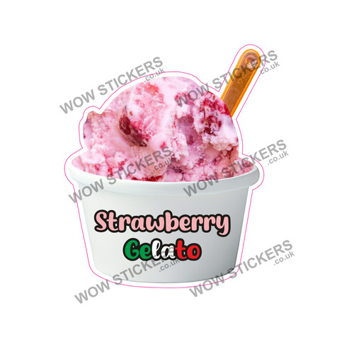 Ice cream van sticker - cream,