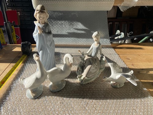 Lladro shepherdess girl with - 'shepherdess,