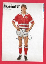 FRANK ARNESEN DENMARK INT 1977-87 EX AJAX FC ORIG AUTOGRAPHED HUMMEL PROMO CARD
