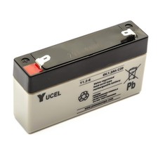 Yucel Yuasa Y1.2-6 Sealed Lead Acid Battery 6v 1.2ah Backup Burglar Alarm Panel