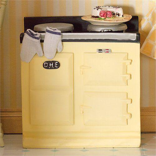Cream aga stove scale - aga, 1:12