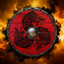 Medieval Wooden Shield Wall