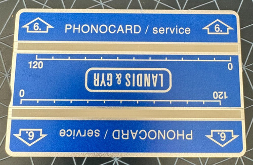 Landis gyr service phonocard - landis, &