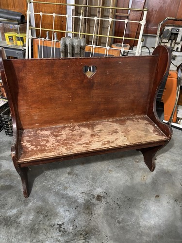 Solid wood bench - solid,