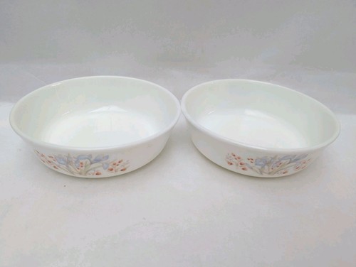 Pyrex blue iris cereal - pyrex, 2x