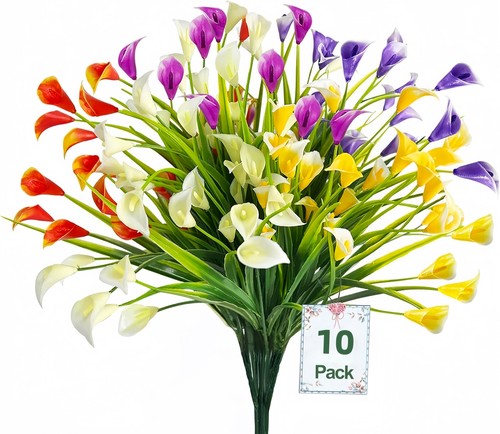10pcs artificial calla lily - artificial,
