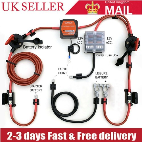 Split charge relay kit starter - kit,