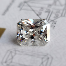 Radiant Cut Loose Moissanite