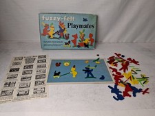 Vintage Fuzzy Felt 'Playmates' 1964 Alan Industries VGC! Children Game P3011
