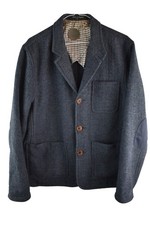 COMMON PEOPLE Blue Blazer Jacket size L Mens Button Up Casual Outdoors Outerwear