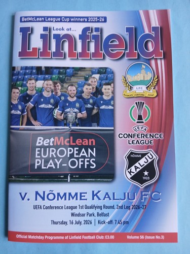 2026 linfield nomme - linfield, kalju