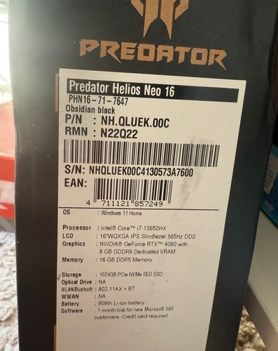 Acer predator helios neo - acer,