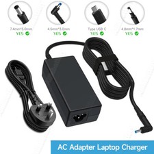 AC Adapter For HP PAVILION Laptop Charger With POWER SUPPLY LEAD CABLE UK PLUG