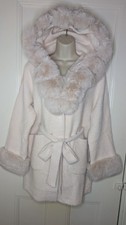 Italian warm cream alpaca coat