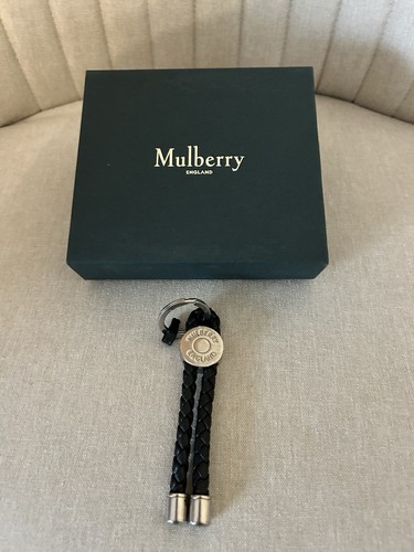 Mulberry leather key ring - ring.,