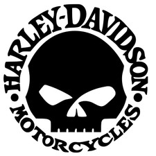 GIANT Harley Davidson Skull Wille G - vinyl sticker !!! 54 X 54 cm !!!