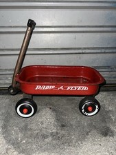 Vintage Radio Red Flyer Wagon Metal