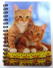 Two Ginger Kittens  3D image on a pocket Notebook ideal gift for a cat lover