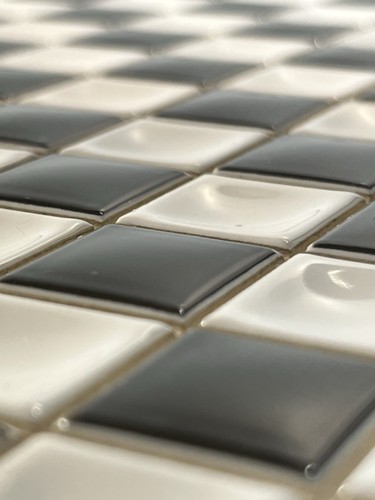 Vintage spanish checker tile - spanish,