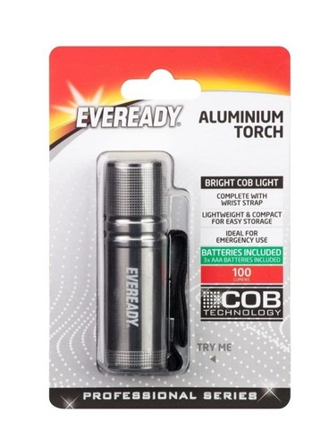 Eveready aluminium led torch - aluminium,