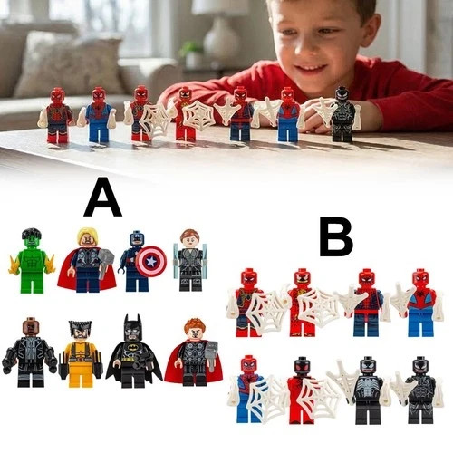 8pcs super hero comic mini - hero,