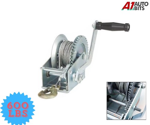 Manual hand winch 600lbs - hand, boat