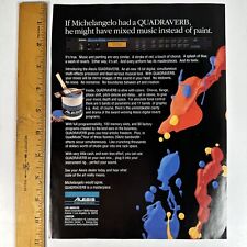 Alesis If Michelangelo had Quadraverb Original Magazine Print Ad