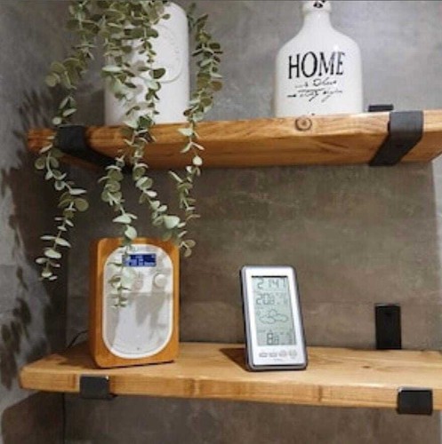 Rustic wood shelf - rustic,