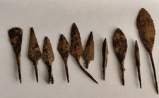 LOT OF 9 ANCIENT ROMAN IRON