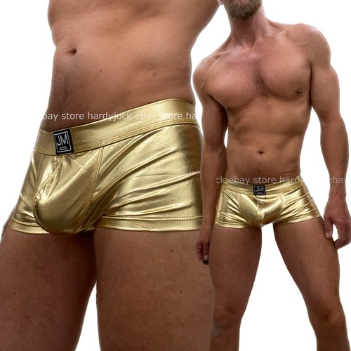 Jockmail mens shiny gold - gold, pu