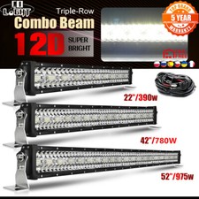 12V LED Work Light Bar Flood