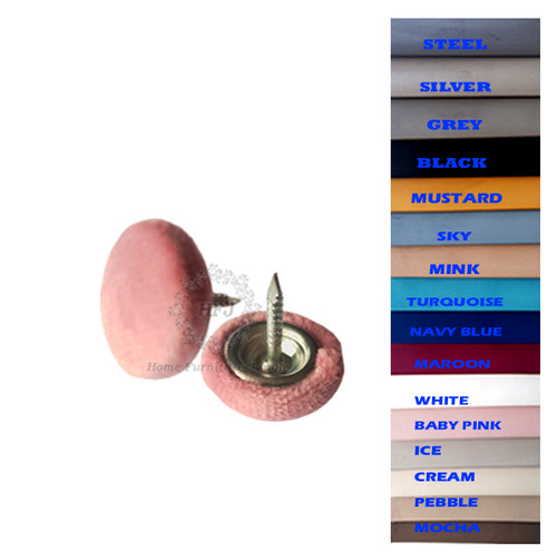 Plush velvet upholstery nail - plush,