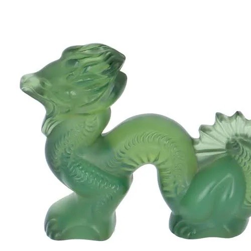 Lalique crystal antinea green - crystal,