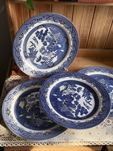Churchill blue willow - blue, pattern