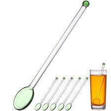  2 Pack Swizzle Sticks Cocktail Fancy Glass Stirrers Bar for Cocktails