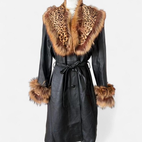 Women long genuine - long, leather