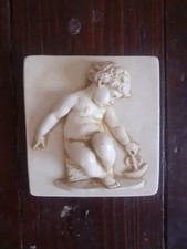  Cherub Putti Cupid Wall Mounted Plaque bathroom bedroom wall decor shabby chic