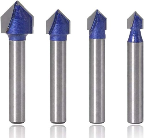 4pcs inch shank 90 - 1/4,