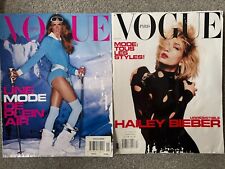 Vogue Paris magazine bundle lot x2 2020 2021 1011 1017 - Hailey Bieber Baldwin