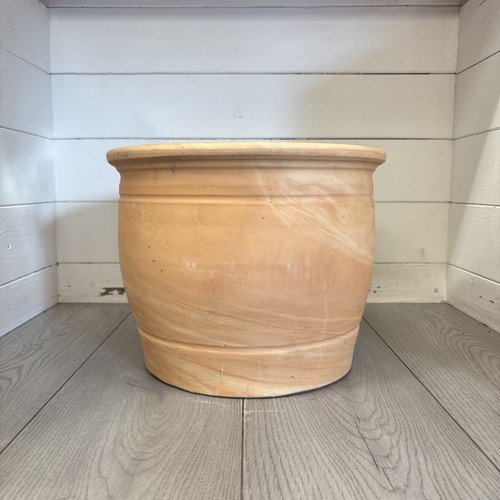 Large terracotta pot glazed - large,