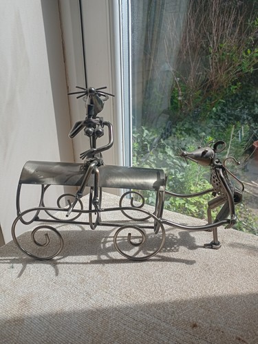 Mouse couple metal wine bottle - couple,