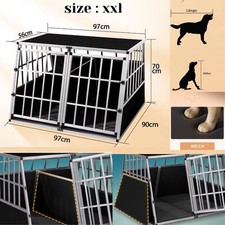 Dog Car Boot Crate Aluminium