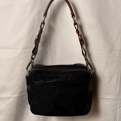 Prada nylon shoulder bag black - bag,