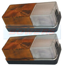 2x FORD TRACTOR FRONT SIDE / INDICATOR COMBINATION LIGHTS LAMPS FOR NEW HOLLAND